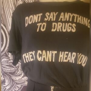 *Rare* Vintage UNIF Don't Say Anything to Drugs T-Shirt Oversized and Distressed